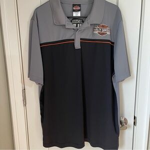 Harley Davidson Mens Polo Size XL Biker Moto Performance Logo